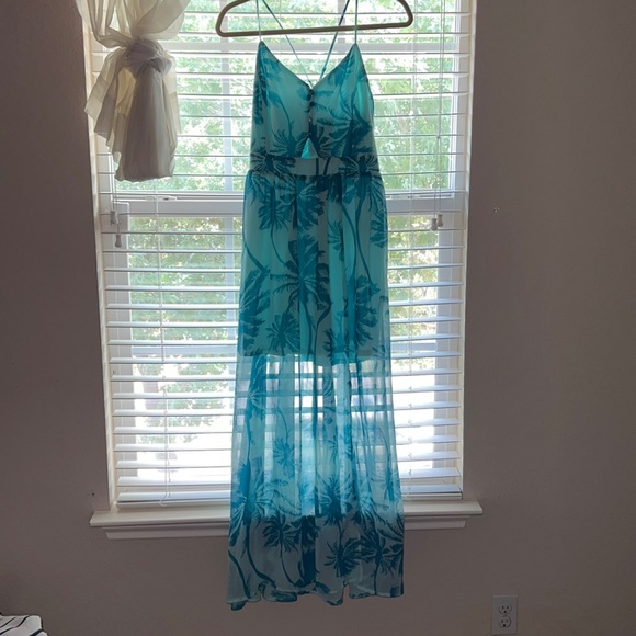 Candie's Blue Sleeveless Maxi Sundress made to sparkle size medium NWT - Picture 1 of 6